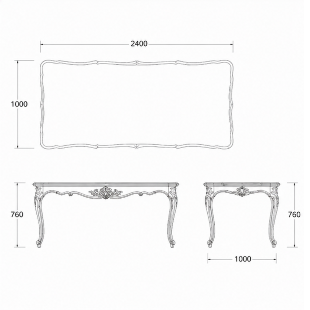 KENSINGTON DINING TABLE (DT-040)