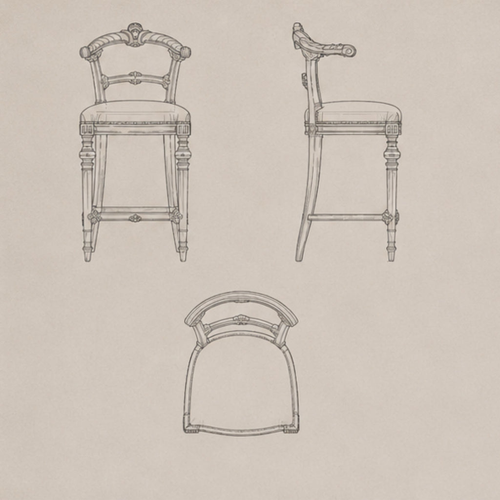 Rajpath T-Back Bar Stool (BS018)