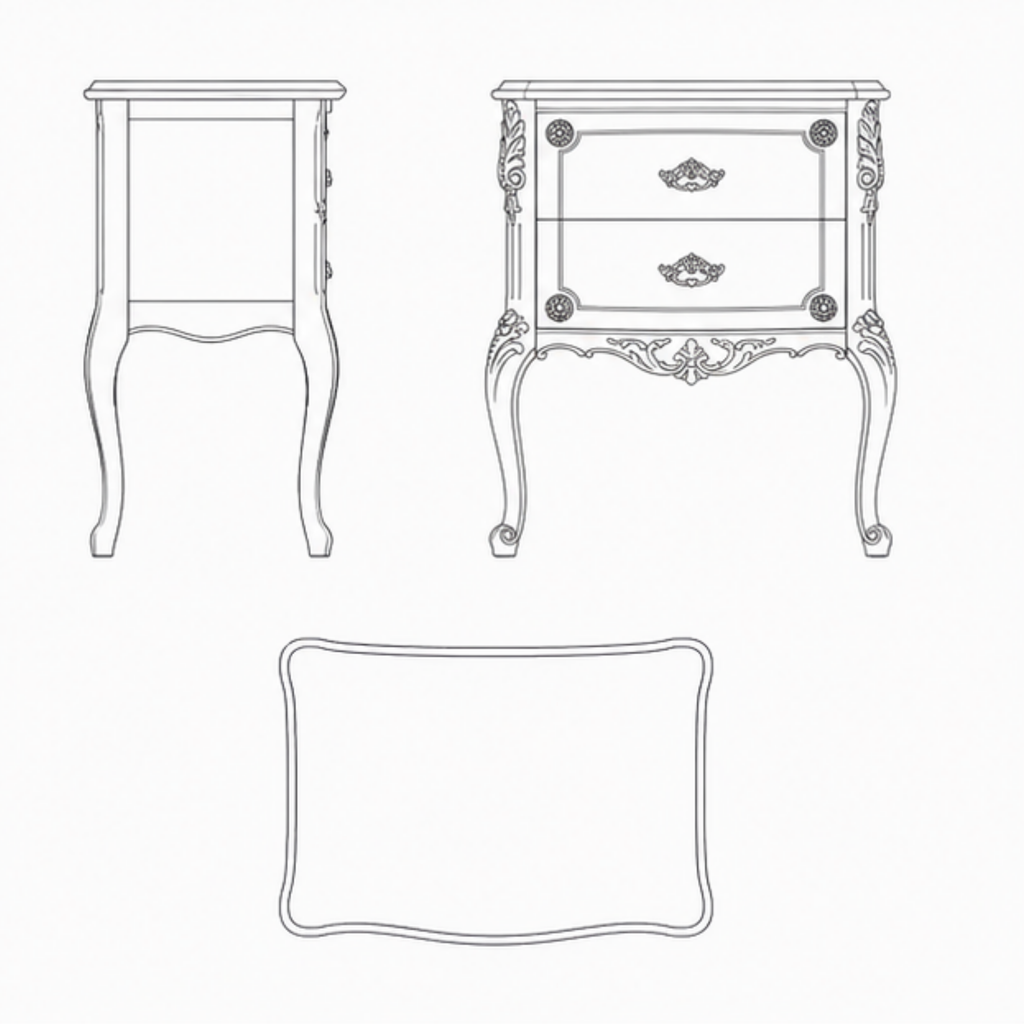 Veloura Curve Table (BST006)