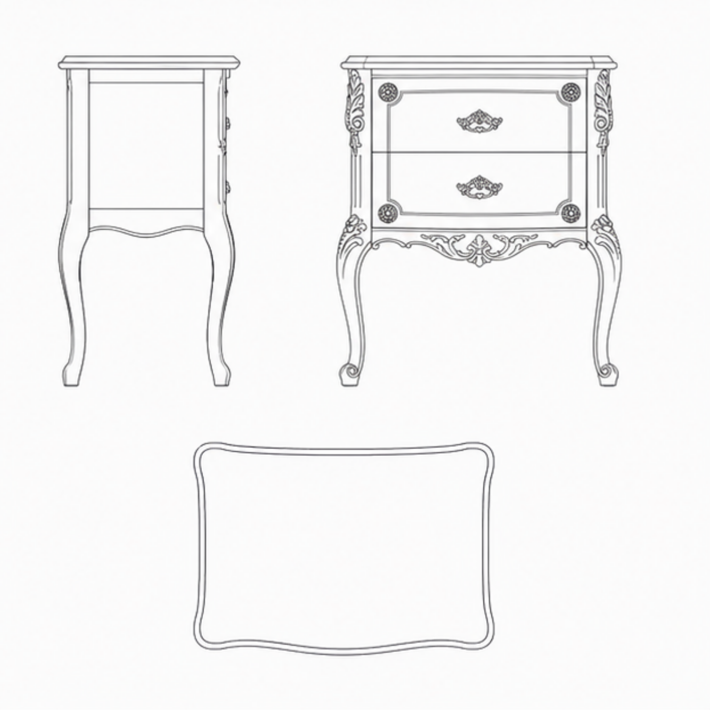 Veloura Curve Table (BST006)