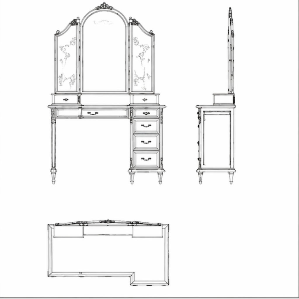 Elaris Dressing Table (DT001)
