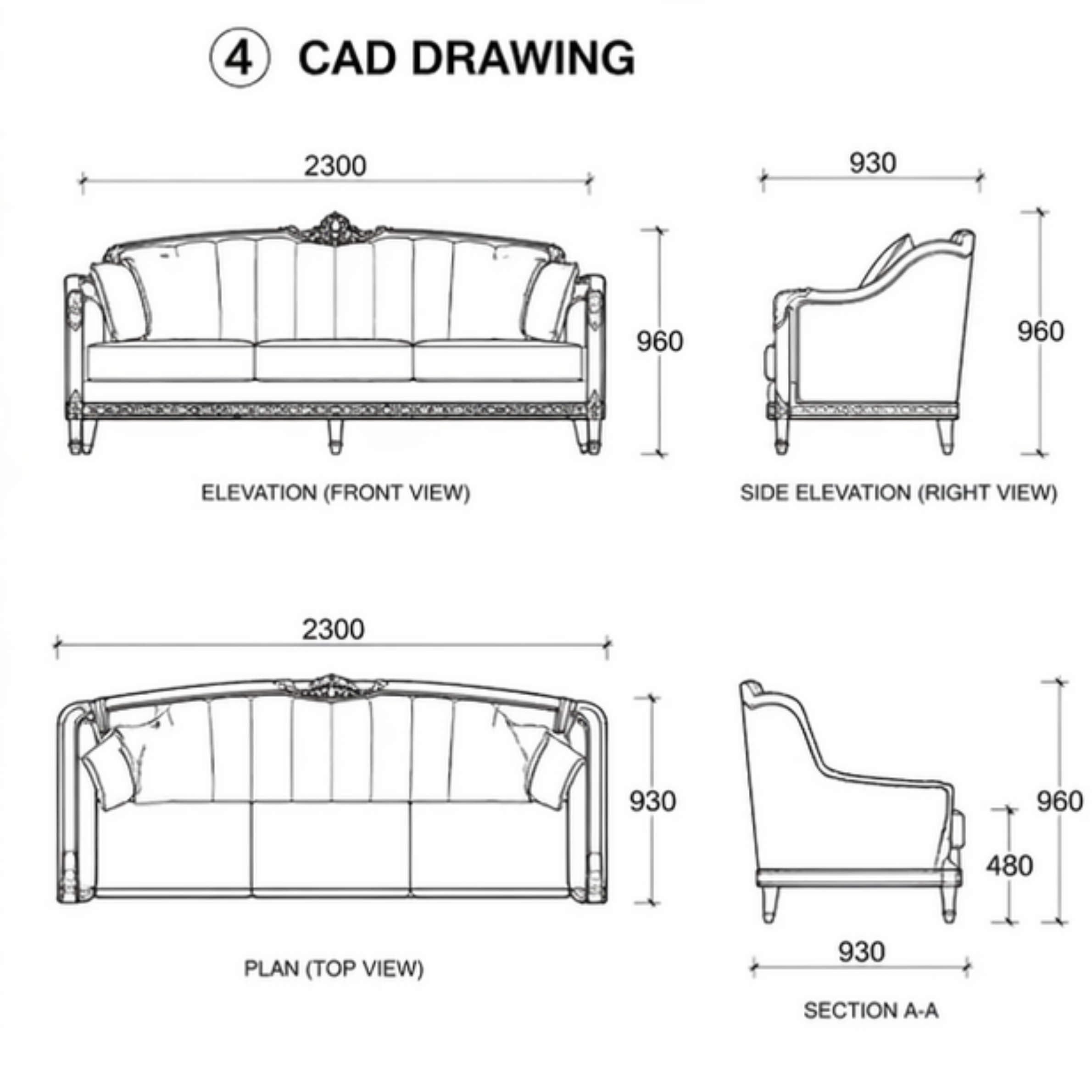 Lioren Sofa (S-008)