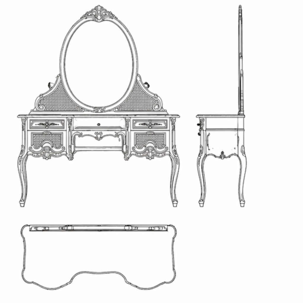 Orlisse Dressing Table (DT006)