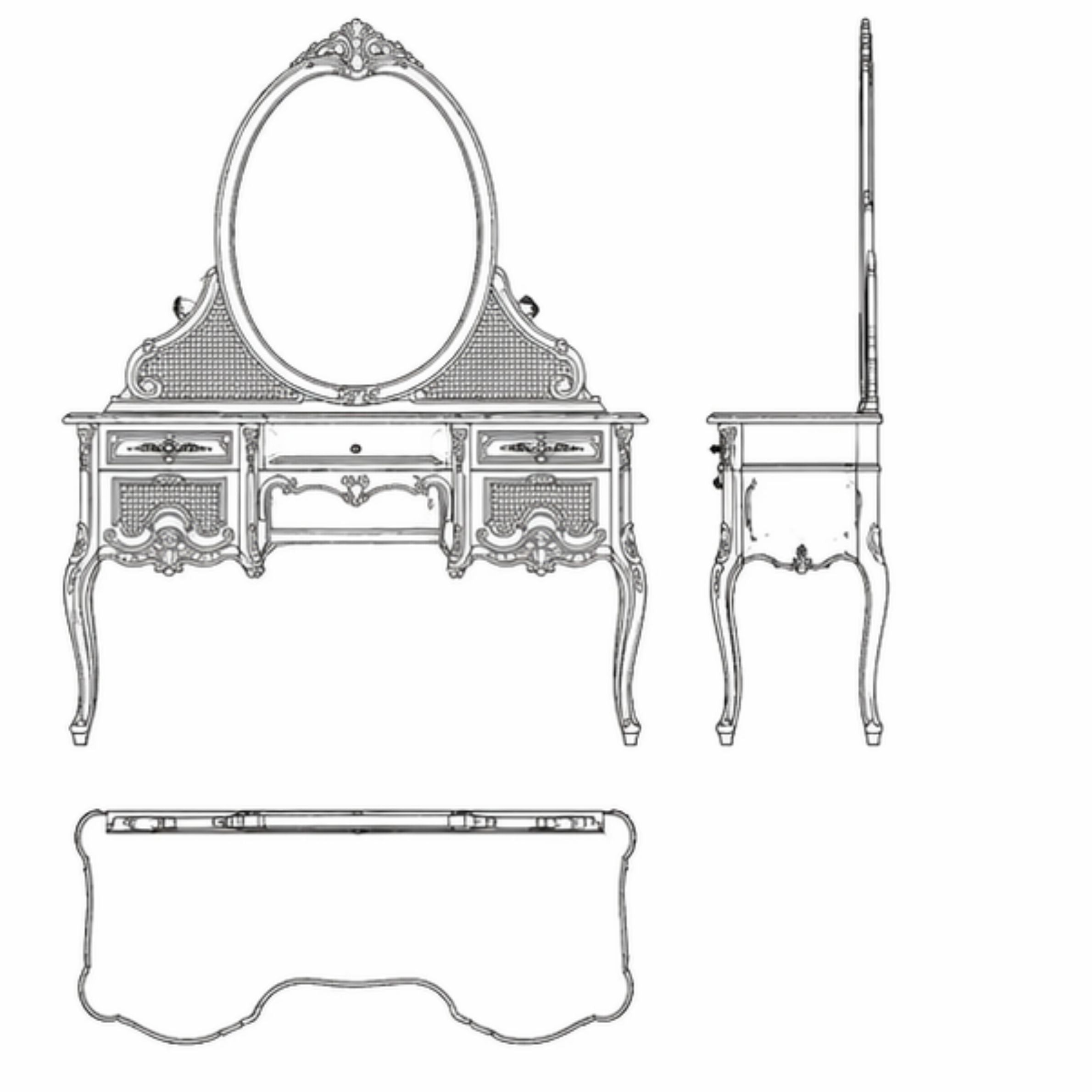 Orlisse Dressing Table (DT006)