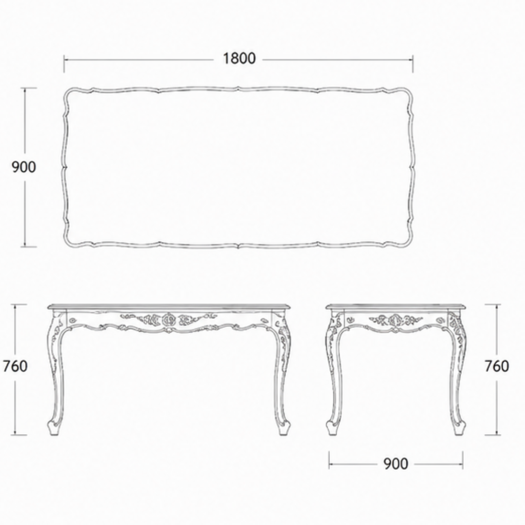 CAMBRIDGE DINING TABLE (DT-041)