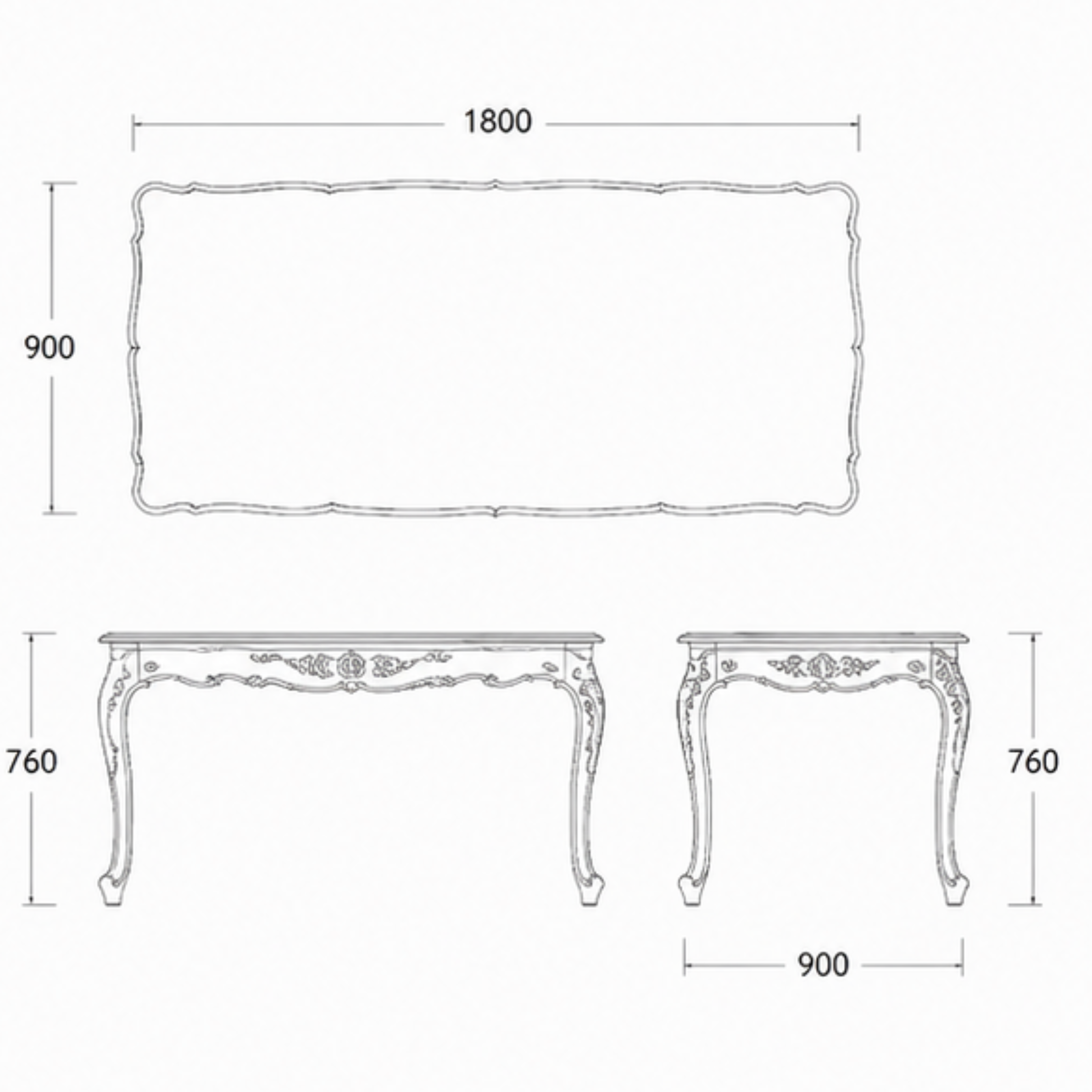 CAMBRIDGE DINING TABLE (DT-041)