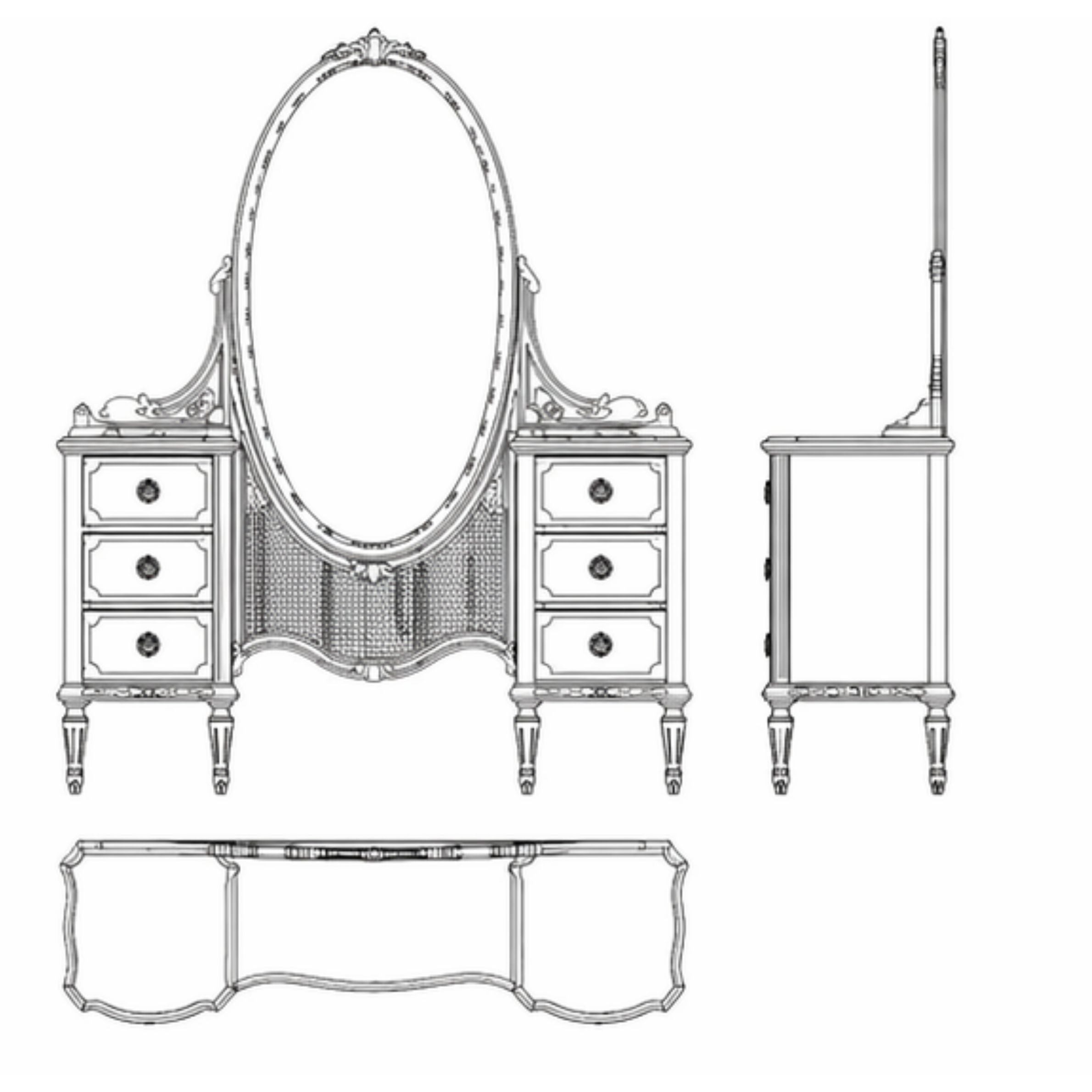 Roselle Dressing Table (DT009)