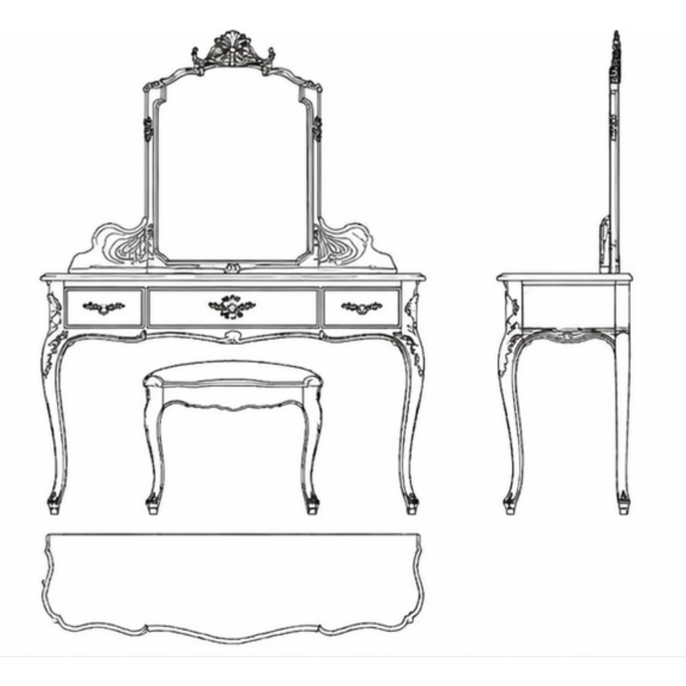 Aurelle Dressing Table (DT011)
