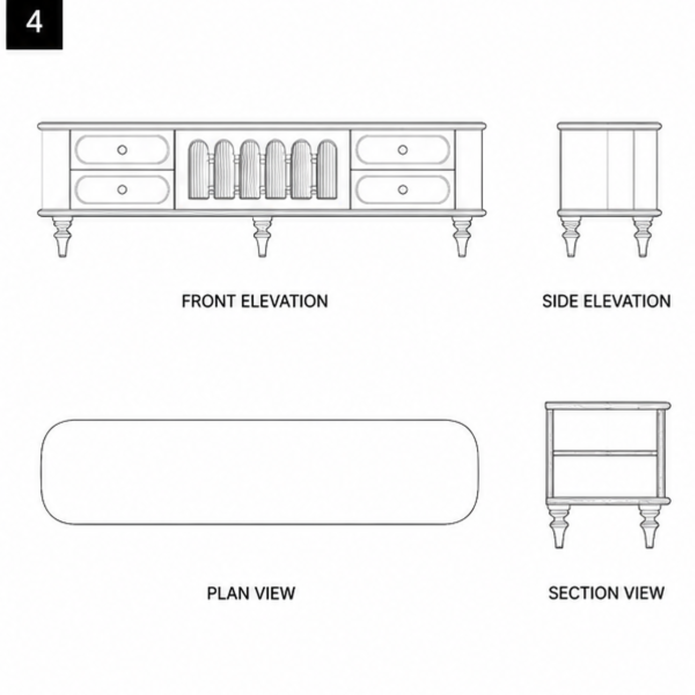 Sheeshmahal Media Console (MC003)