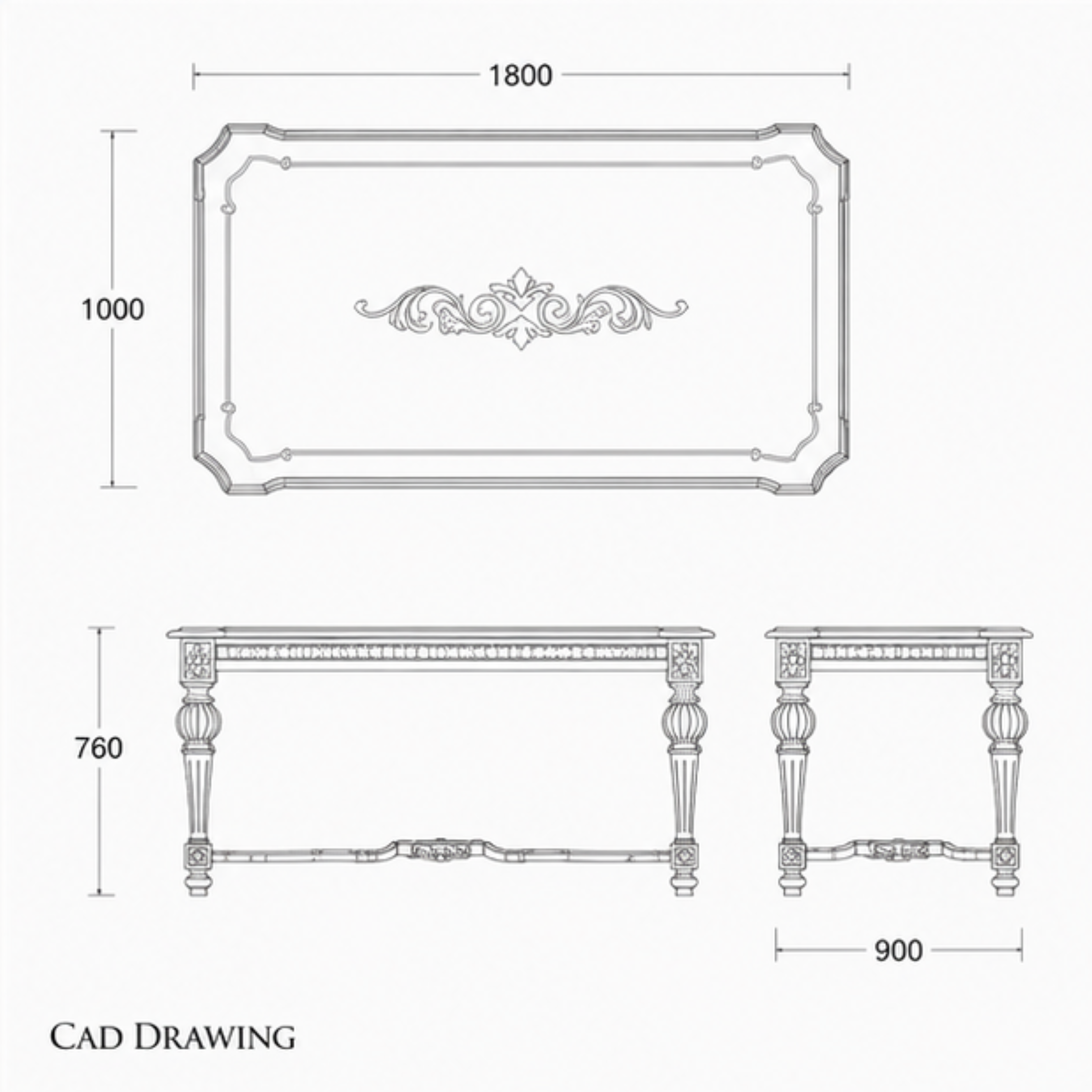 GOLDCREST DINING TABLE (DT-043)