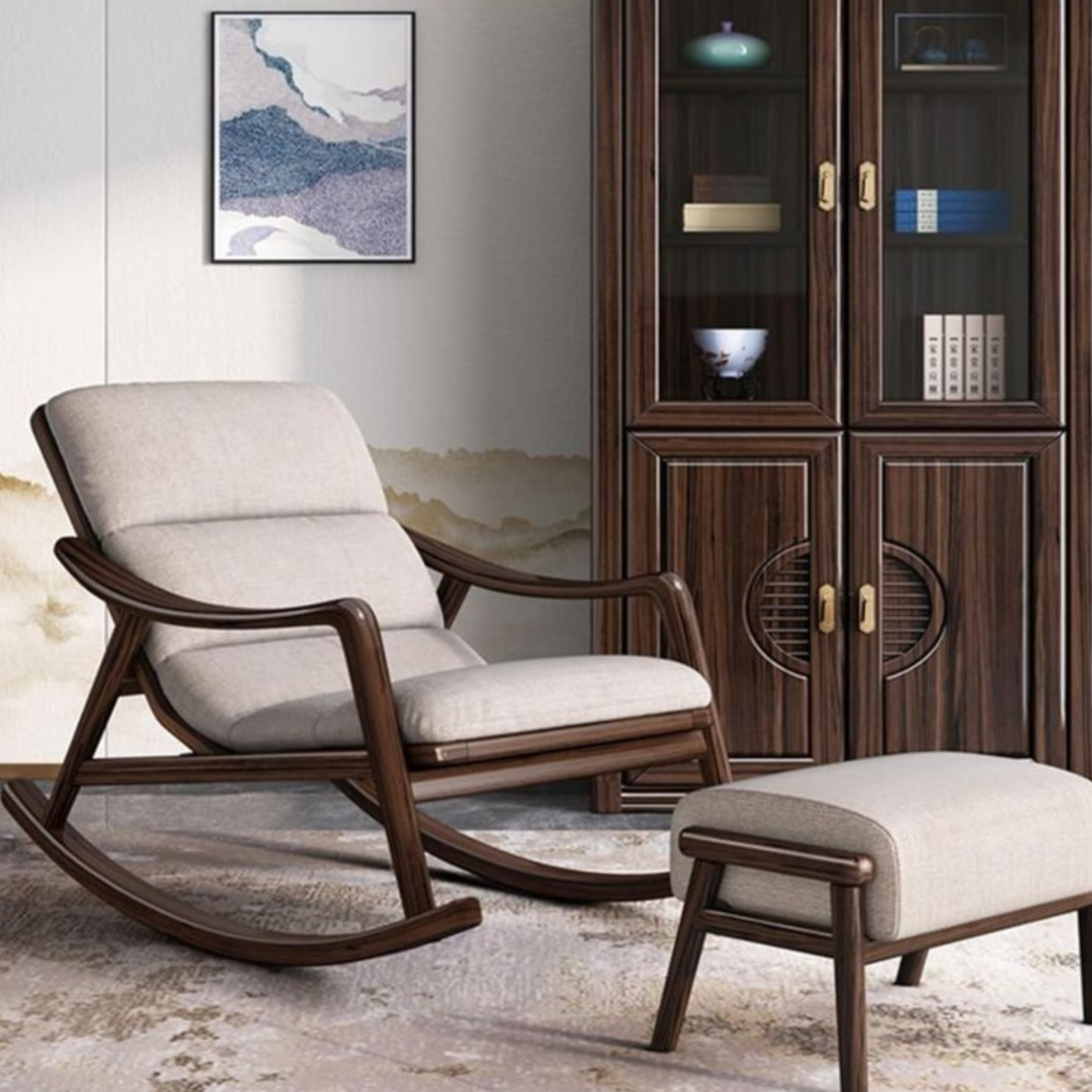 Norvella Ottoman Rocker Set (RC008)