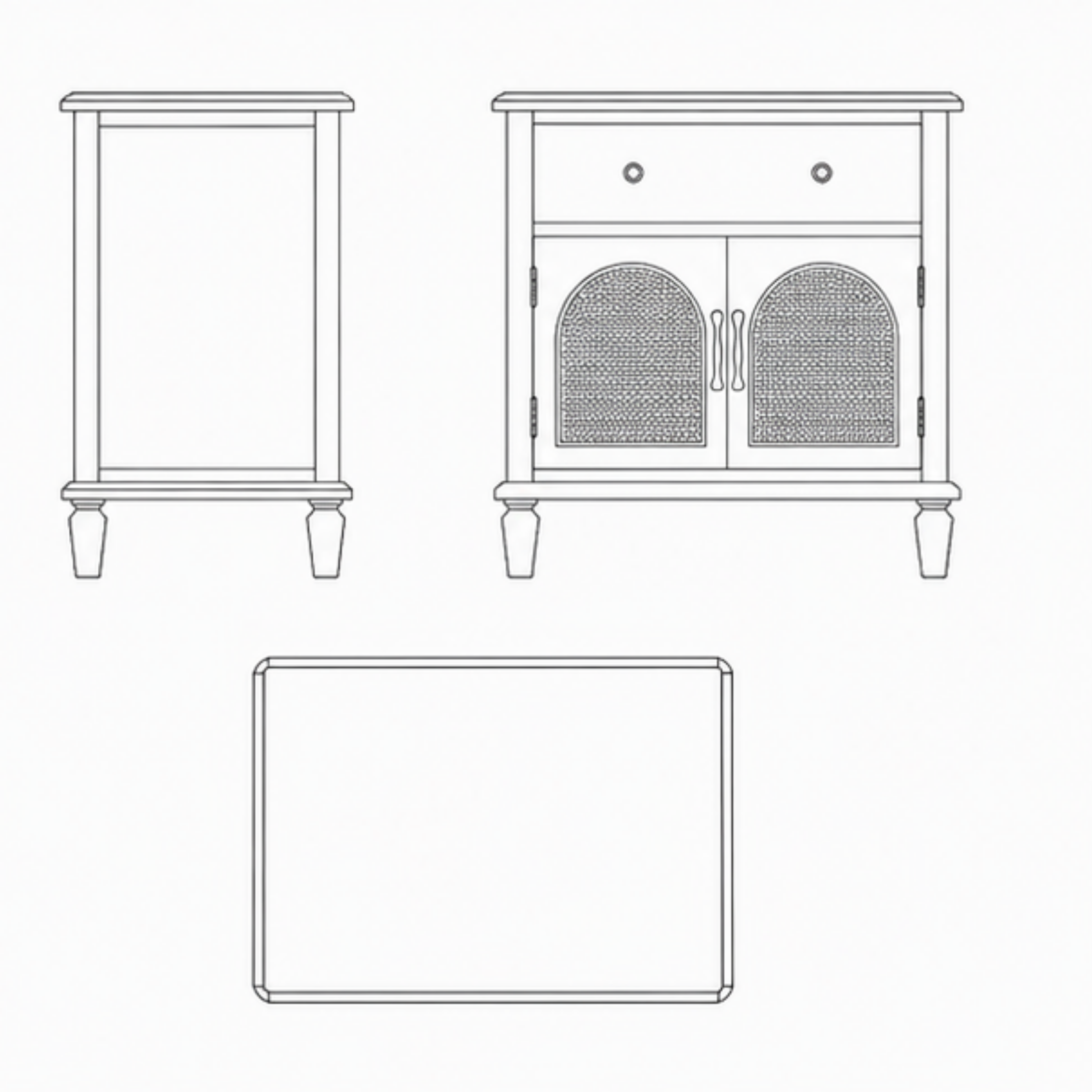Mitti Bedside Table (BST009)