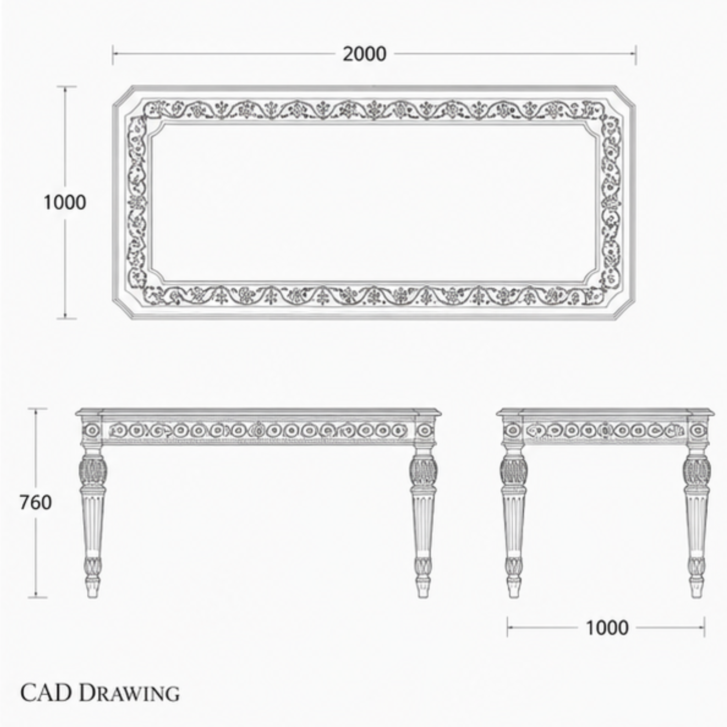 ASHFORD DINING TABLE (DT-044)