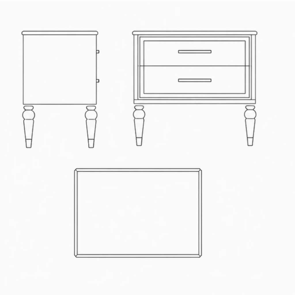 Gulnaar Bedside Table (BST010)
