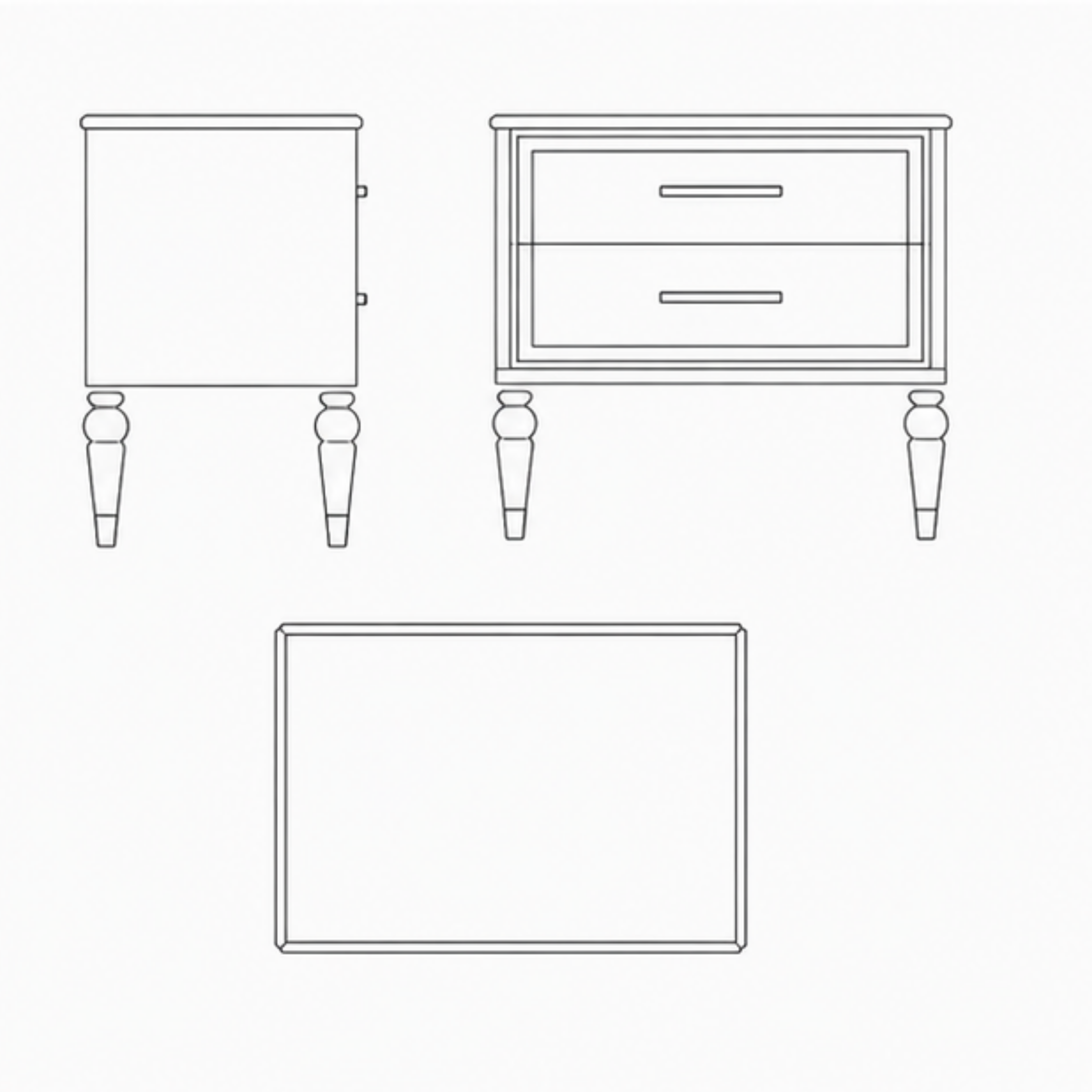 Gulnaar Bedside Table (BST010)