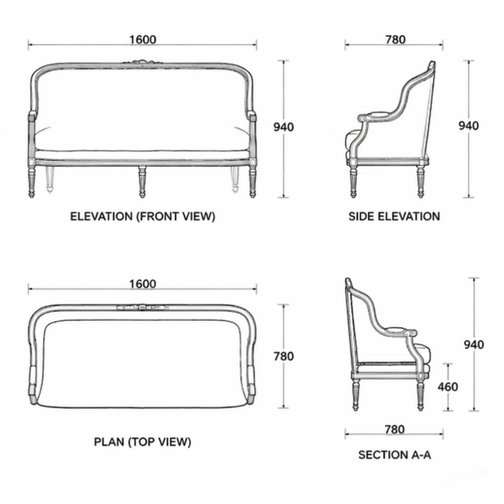 Roselle Sofa (S-012)