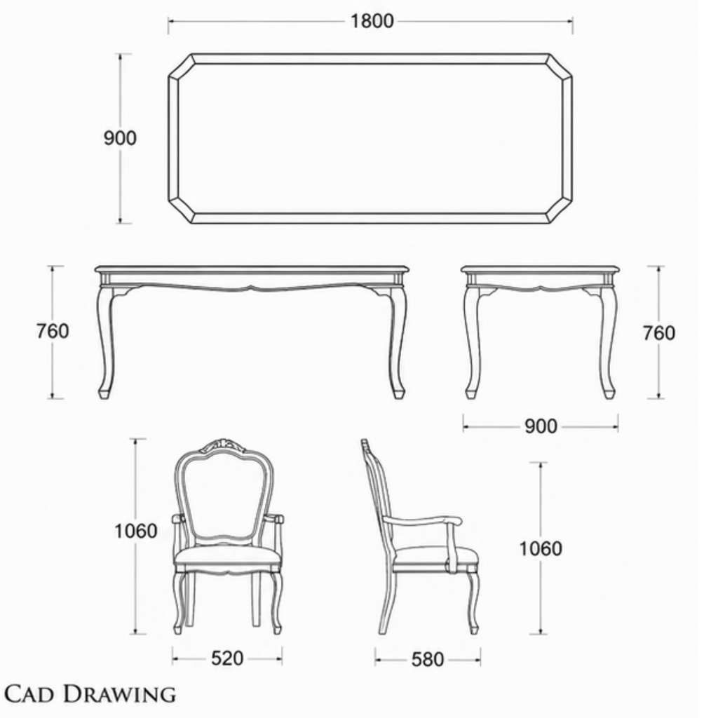 WESTBURY DINING TABLE (DT-045)