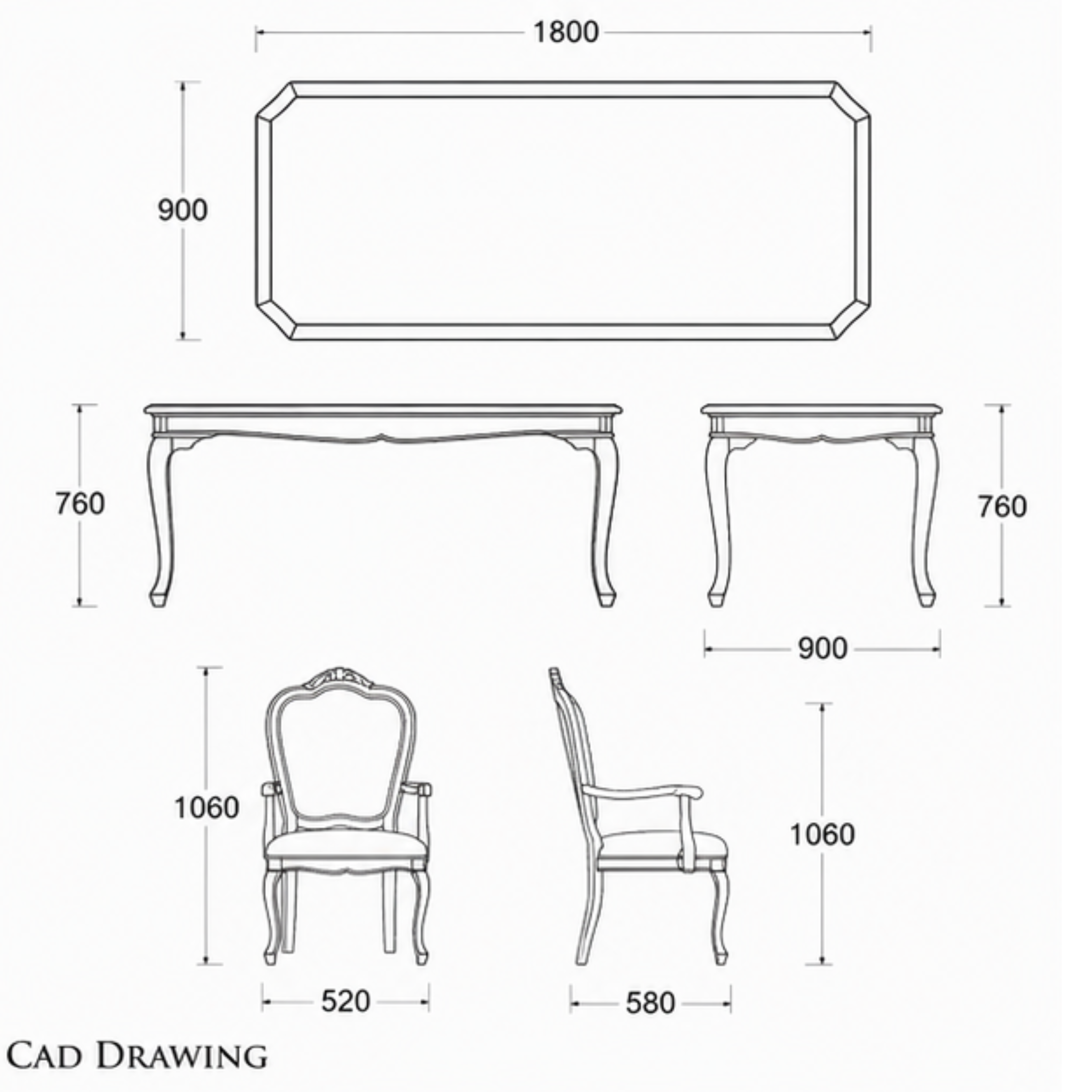 WESTBURY DINING TABLE (DT-045)