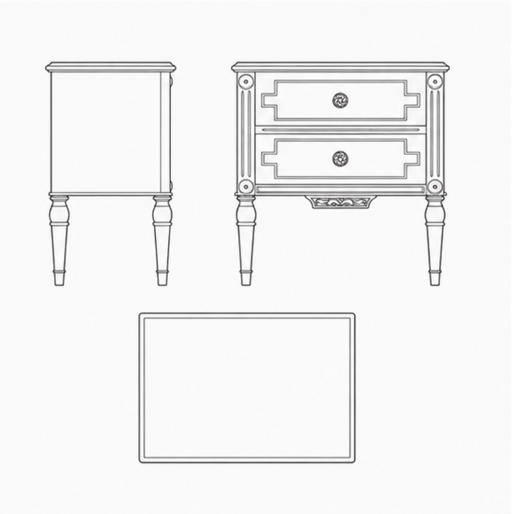 Meherbaan Bedside Table (BST011)