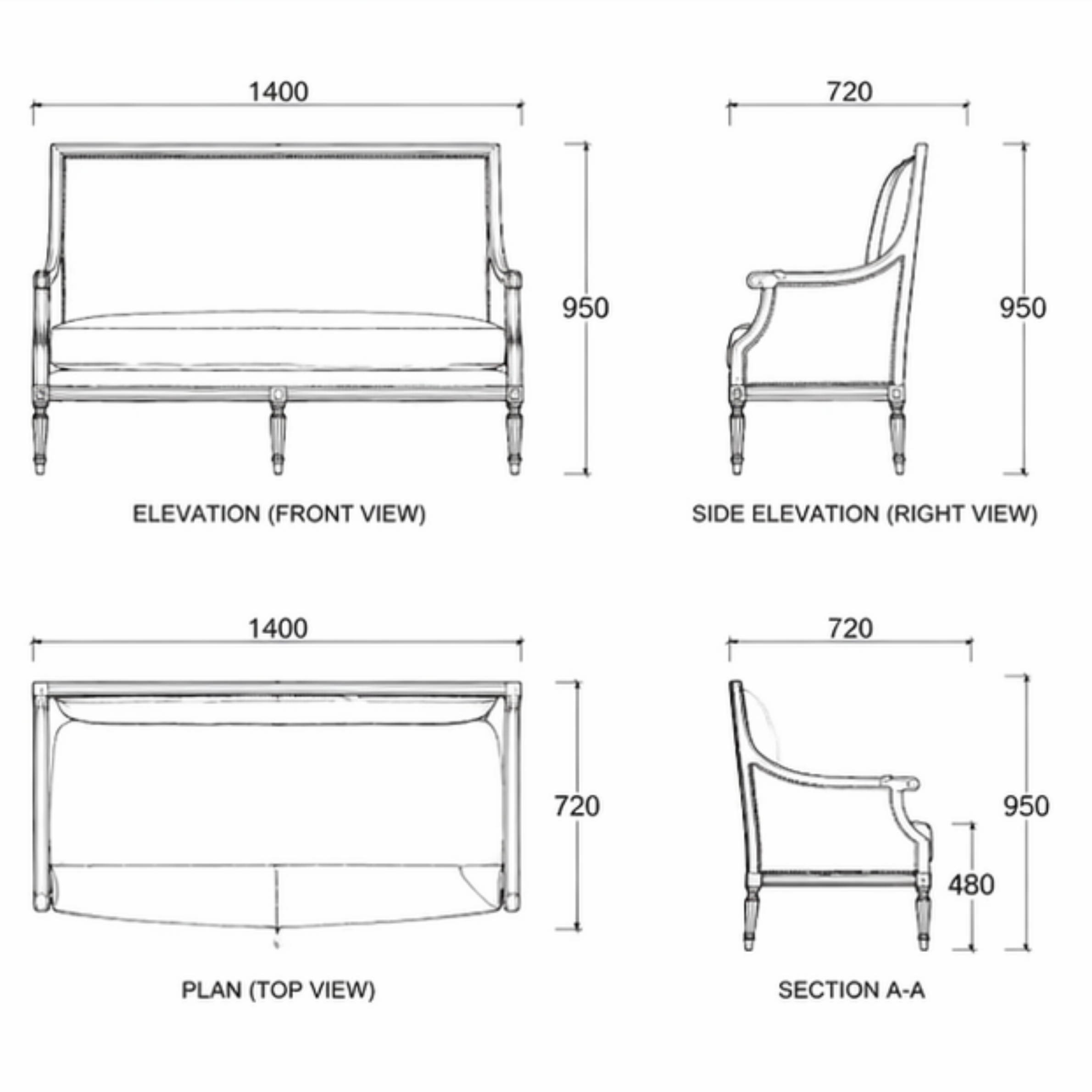 Serenique Sofa (S-013)