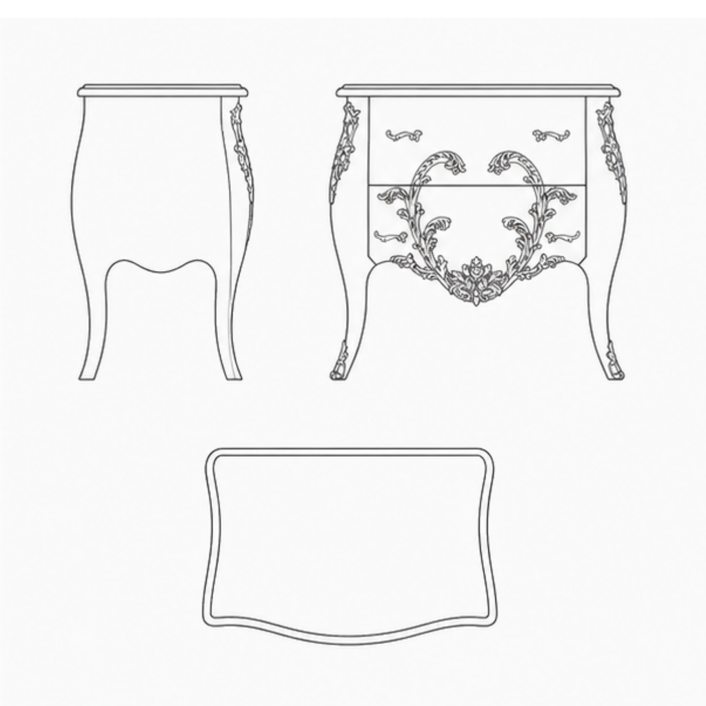 Zareen Bedside Table (BST013)