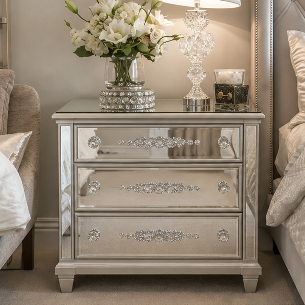 Sheeshmahal Bedside Table (BST014)
