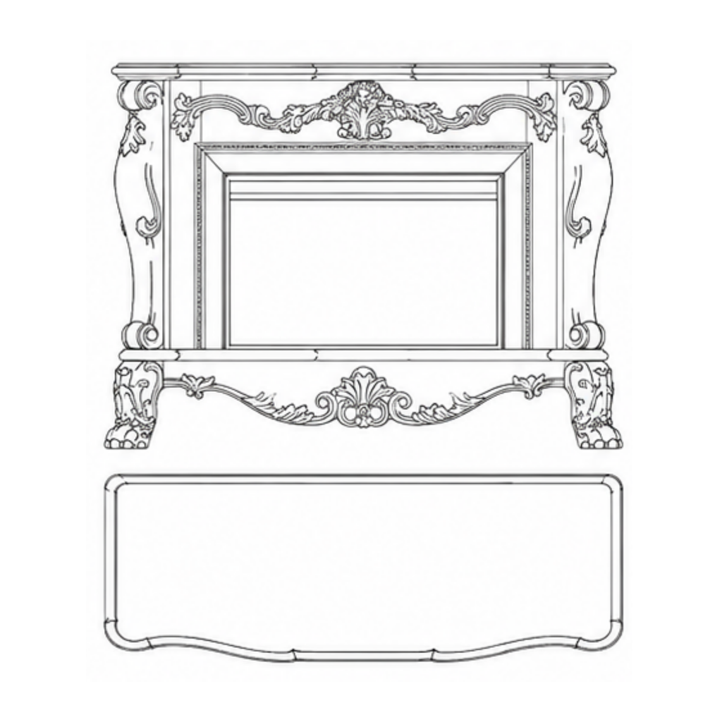 Oxford Curved Fireplace (FP002)