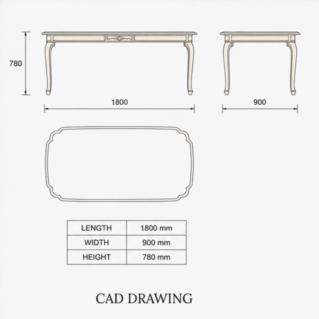 SILVEROAK DINING TABLE (DT-049)
