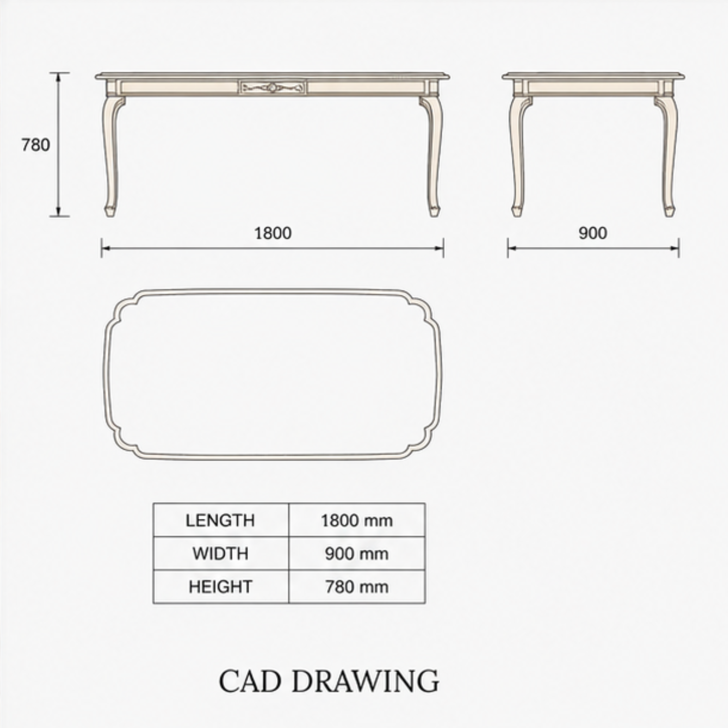 SILVEROAK DINING TABLE (DT-049)