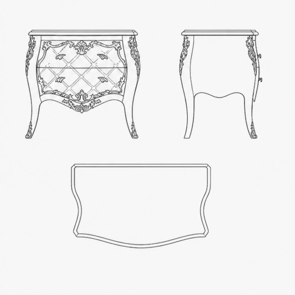 Jharokha Bedside Table (BST015)