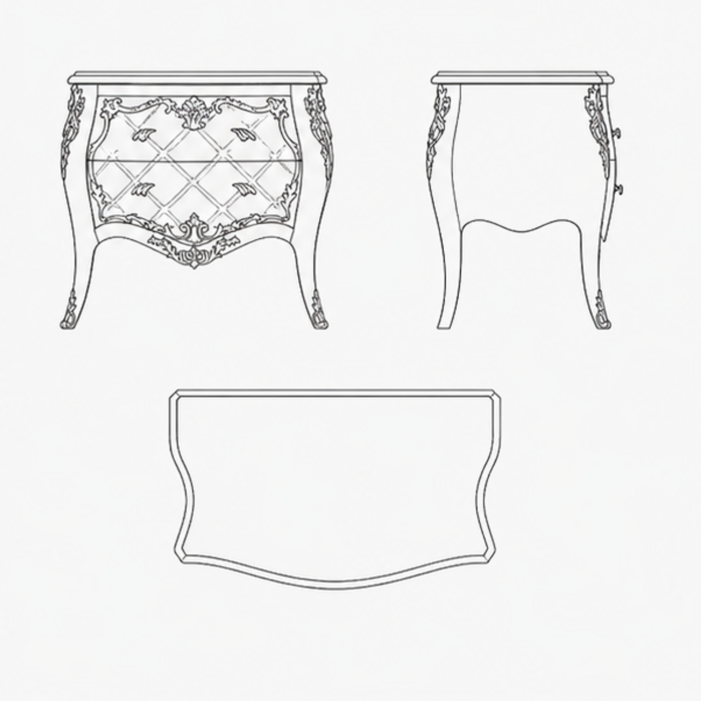 Jharokha Bedside Table (BST015)