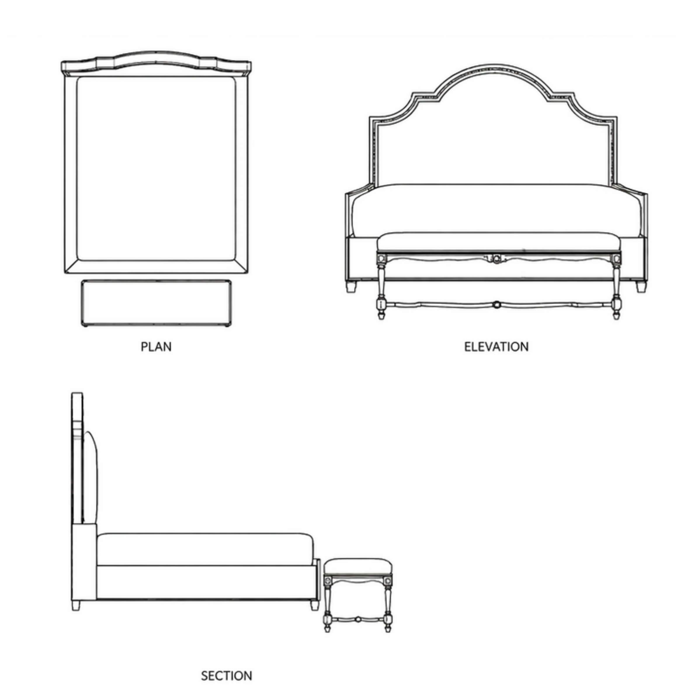 Mirabelle Bed (B009)