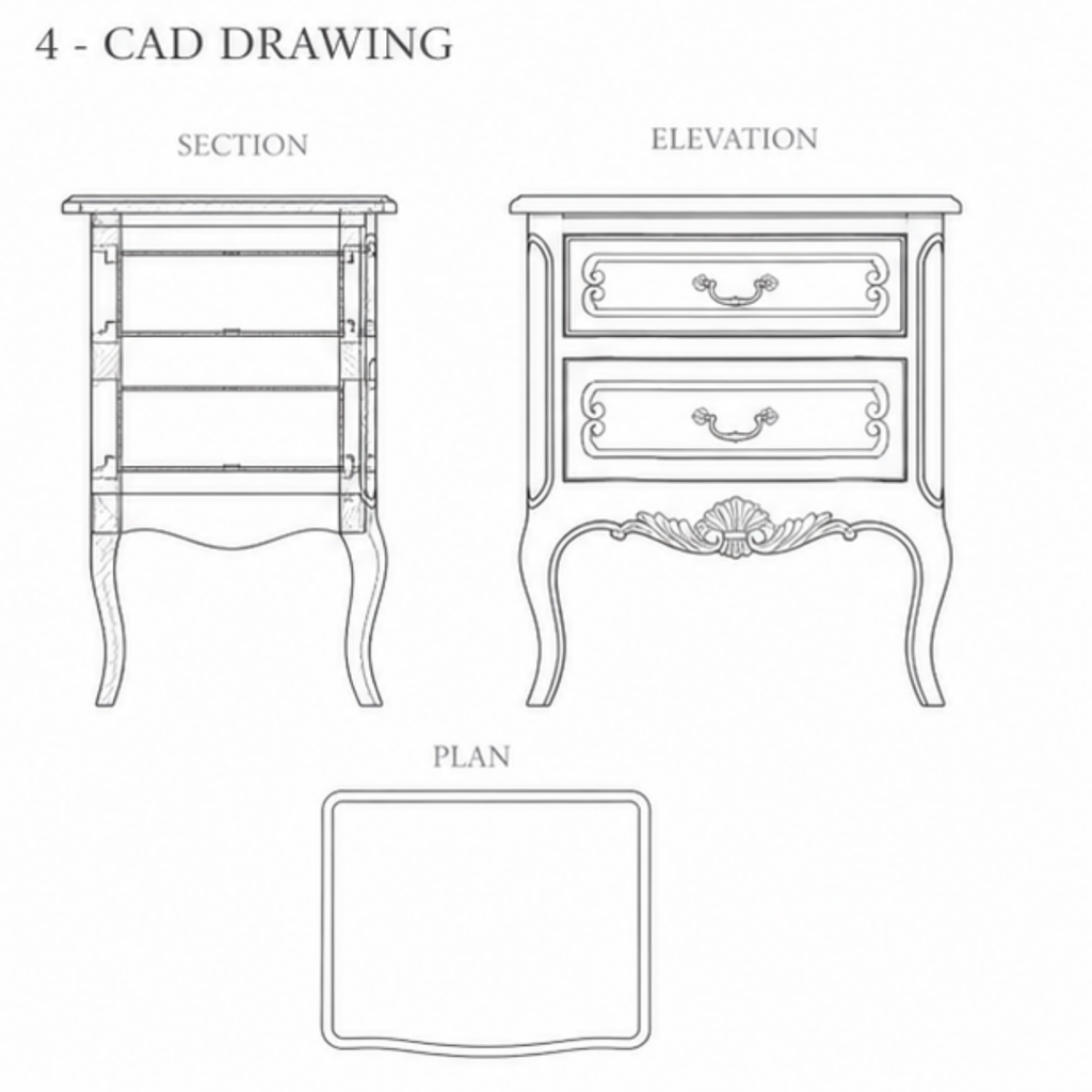 Aurelia Bedside Table (BST001)