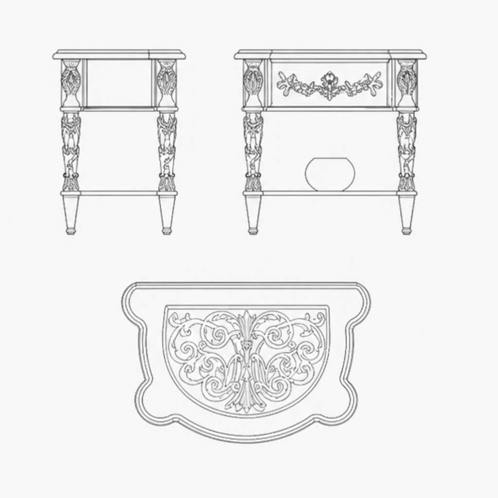 Chandi Bedside Table (BST016)