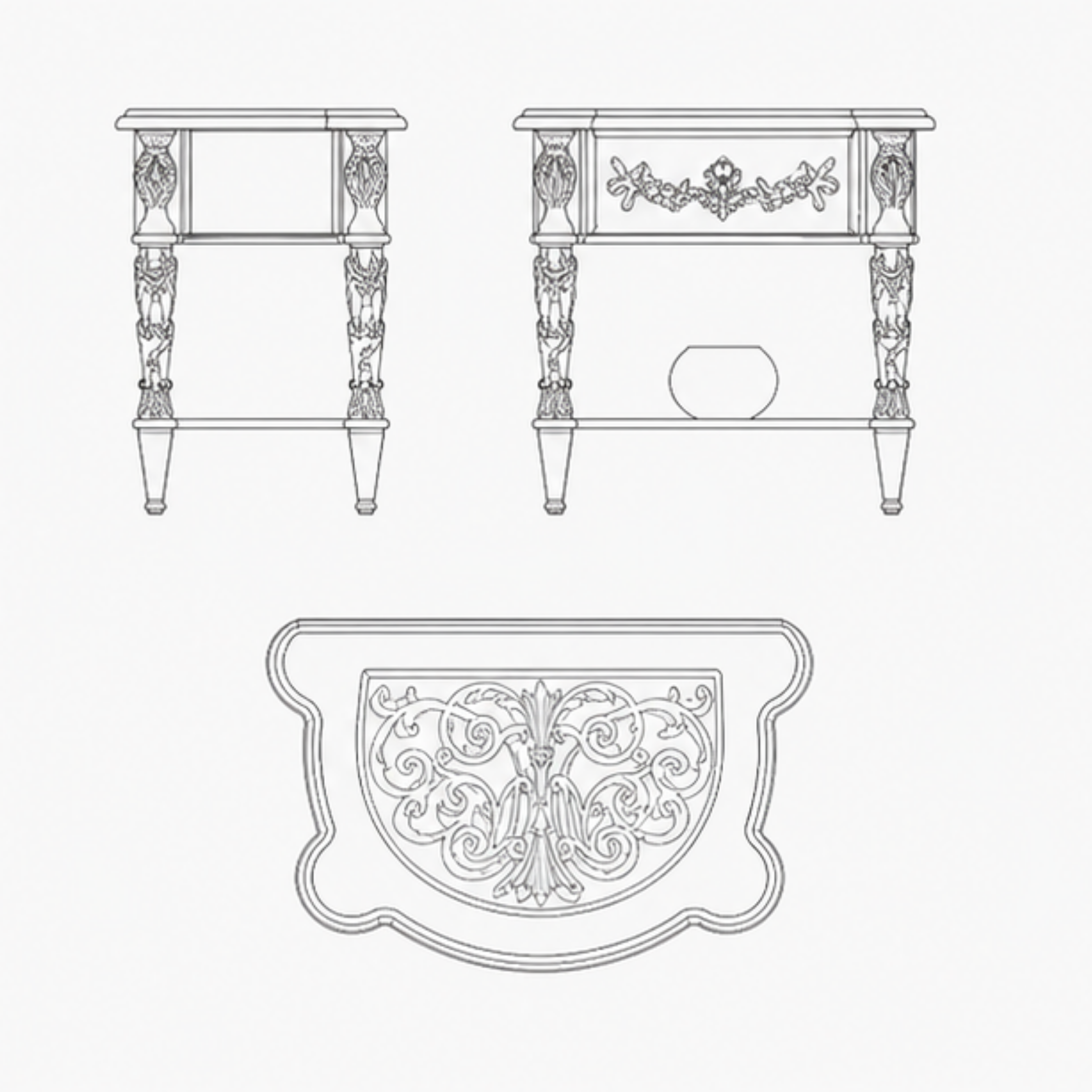 Chandi Bedside Table (BST016)