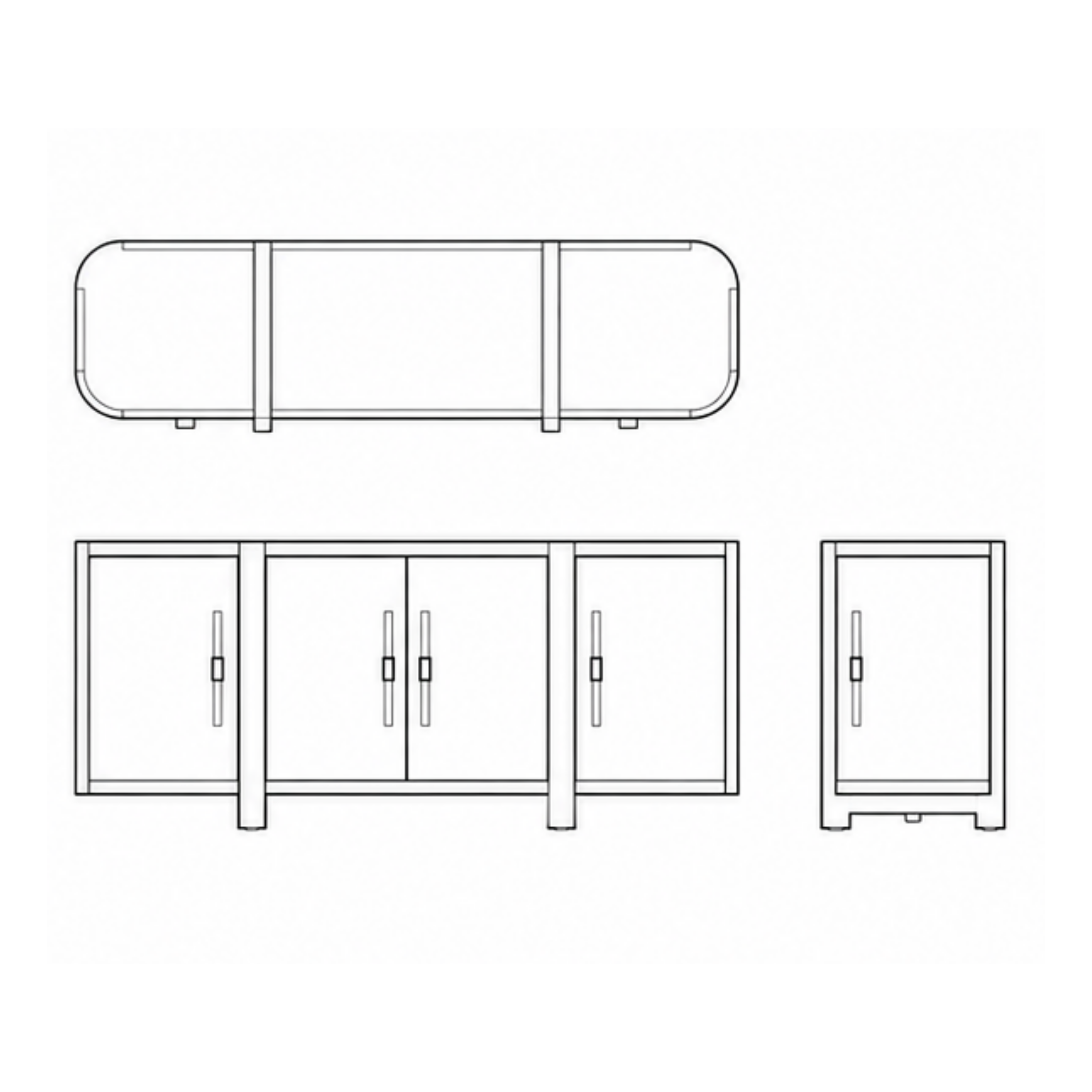 Savona Cane Sideboard (SB014)