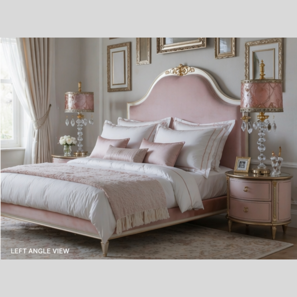 Blush Palais Gold Bed (B044)