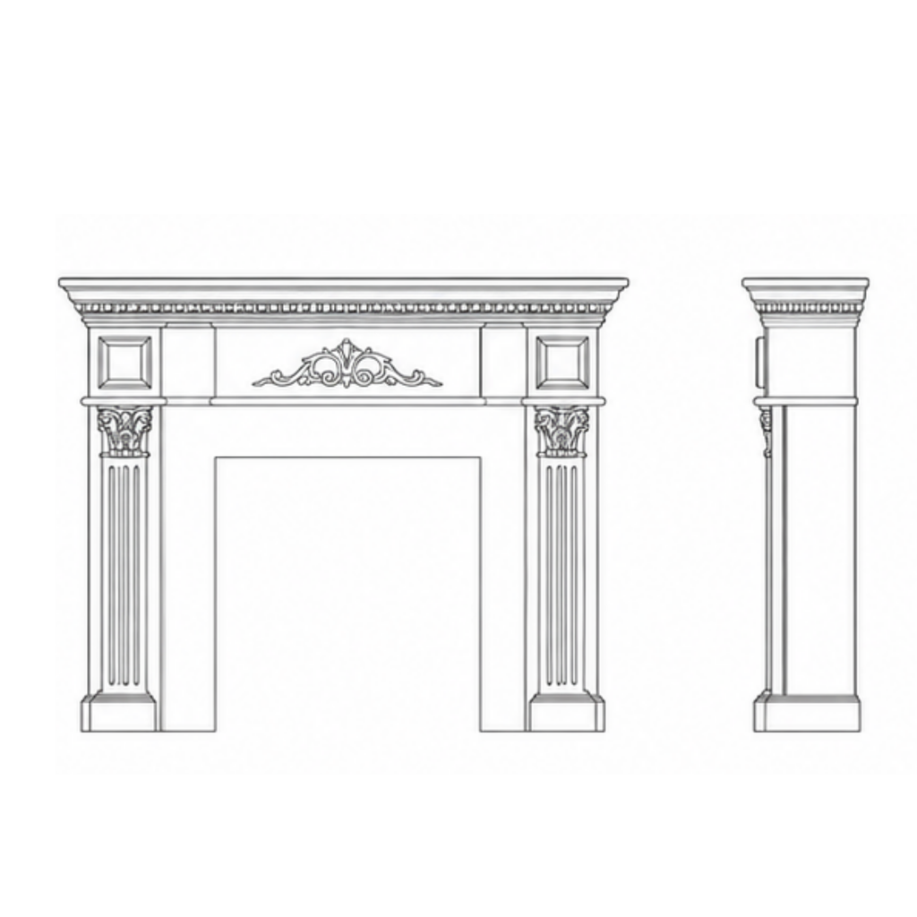 Sovereign Dentil Fireplace (FP006)