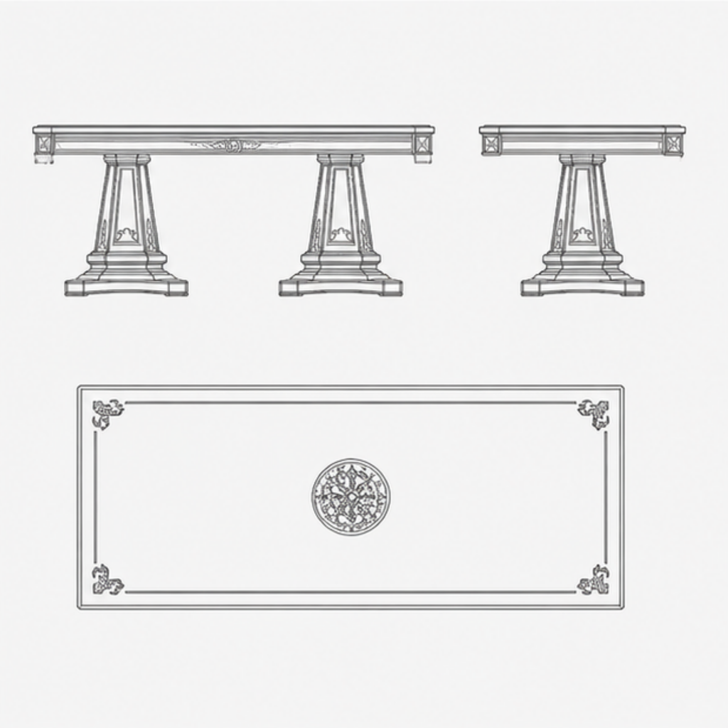 Regalia Crest Dining Table (DT-003)