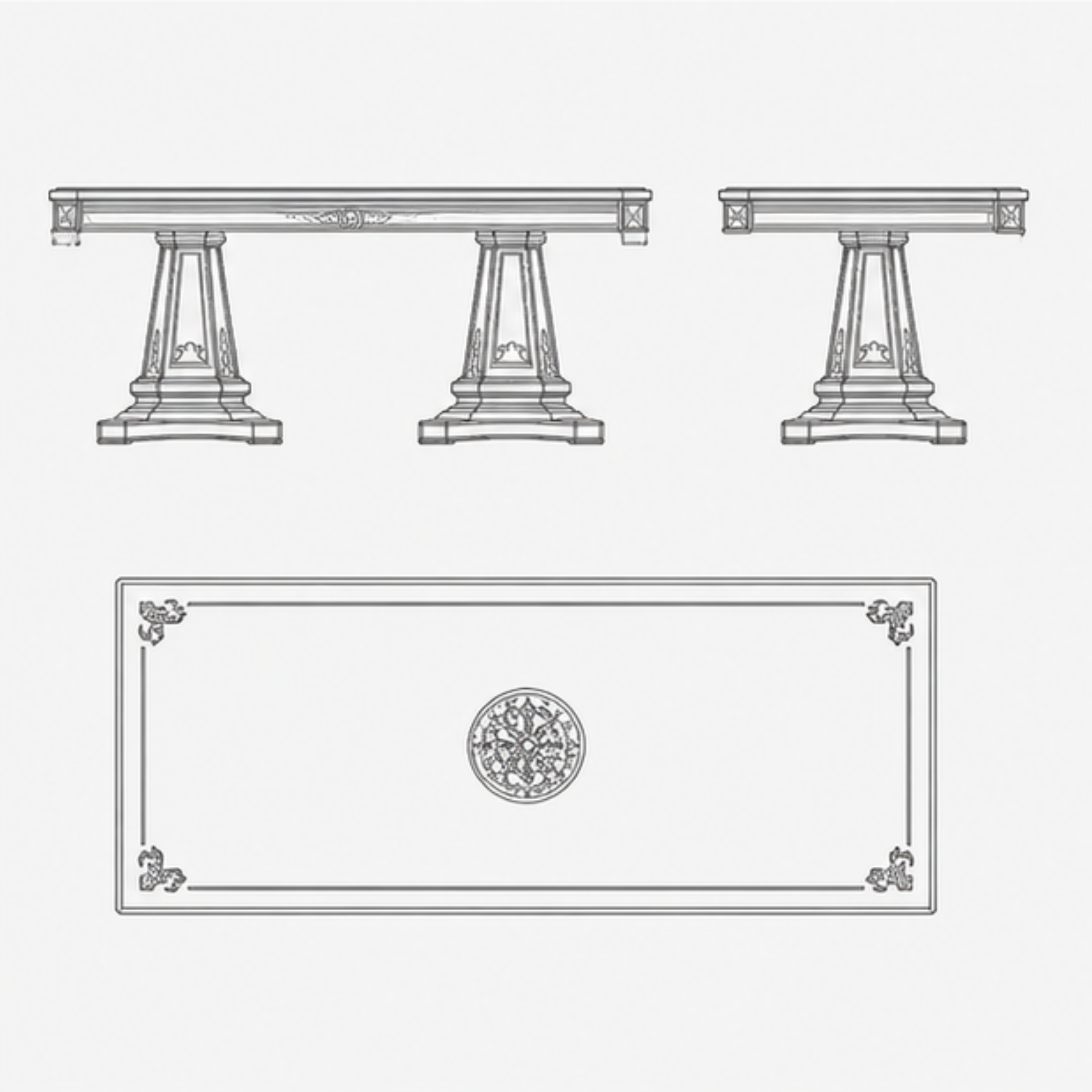 Regalia Crest Dining Table (DT-003)
