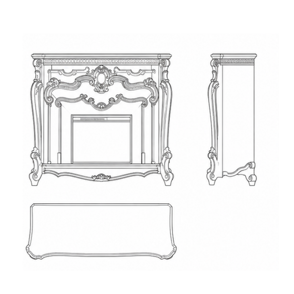 Monarch Baroque Fireplace (FP007)