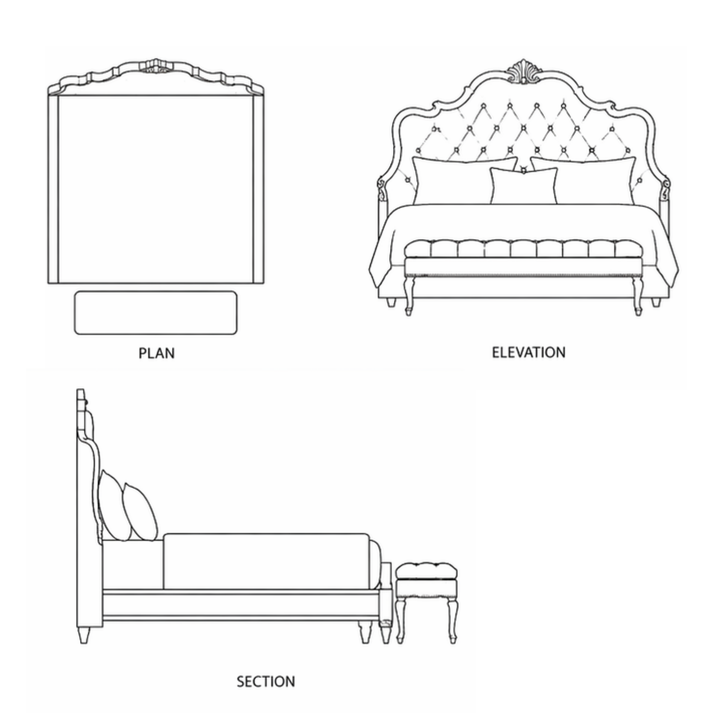 Orlena Bed (B010)