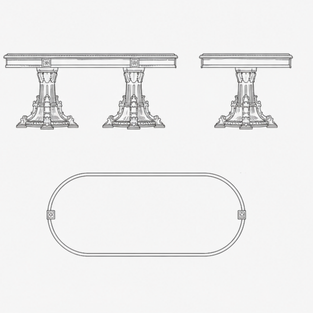 Aurelia Oval Dining Table (DT-004)