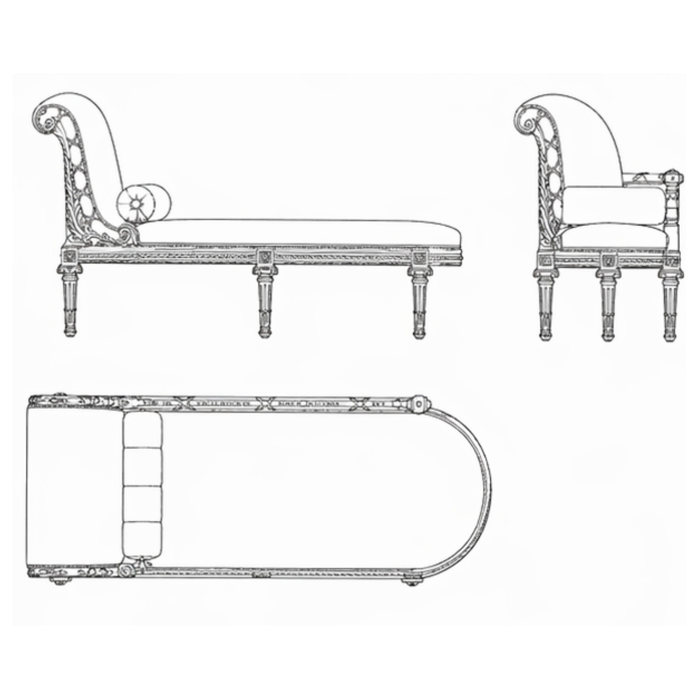 Florane Chaise Ottoman (O-007)