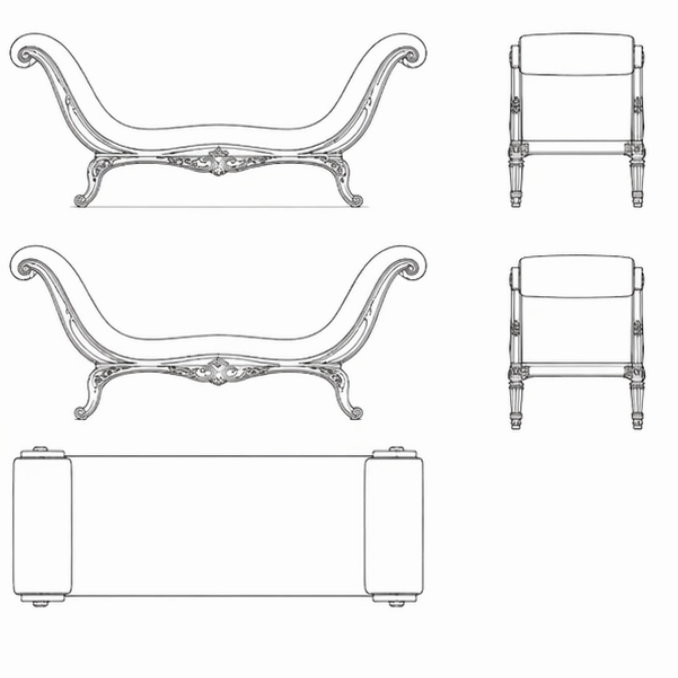 Aeris Chaise Ottoman (O-008)