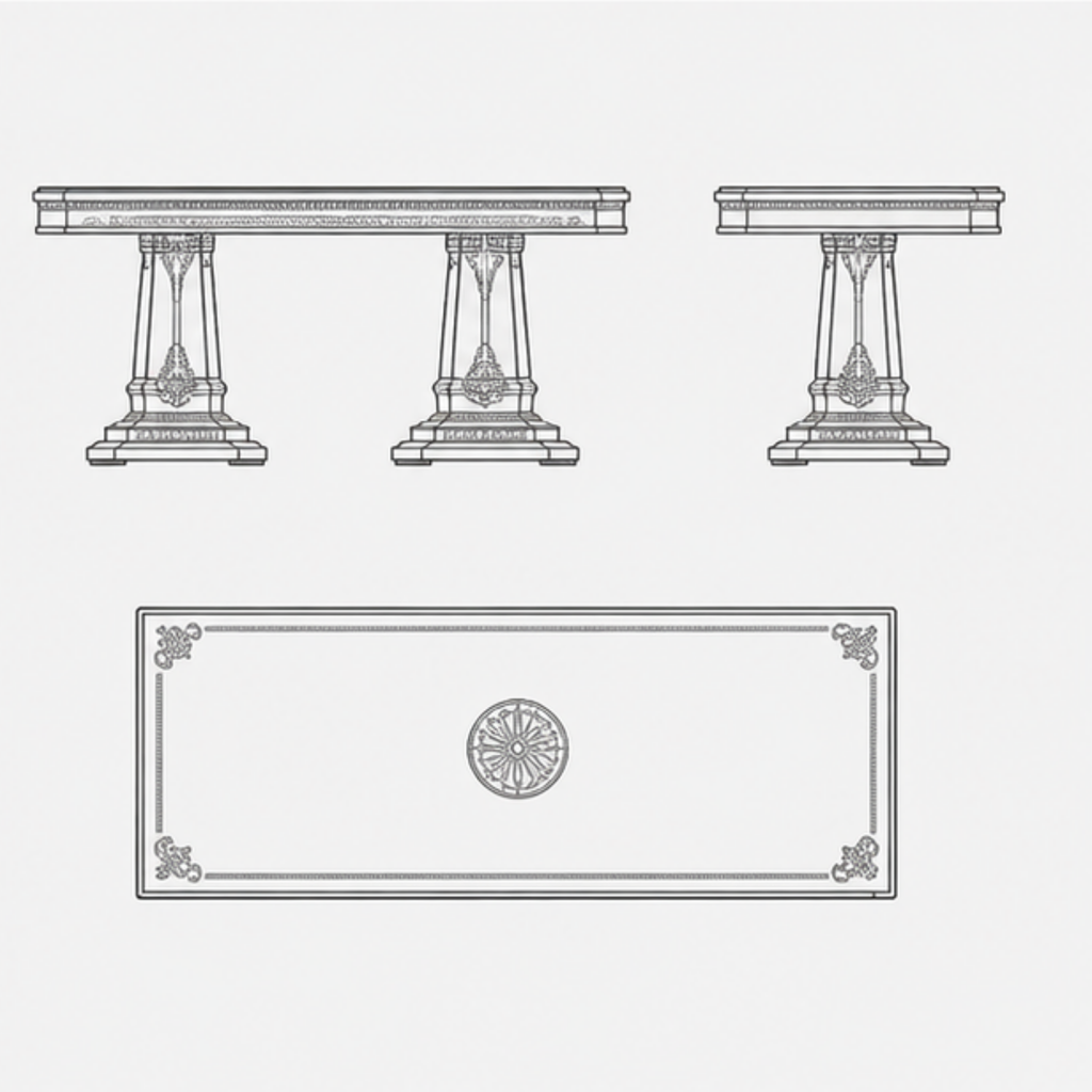 Imperial Noir Dining Table (DT-005)