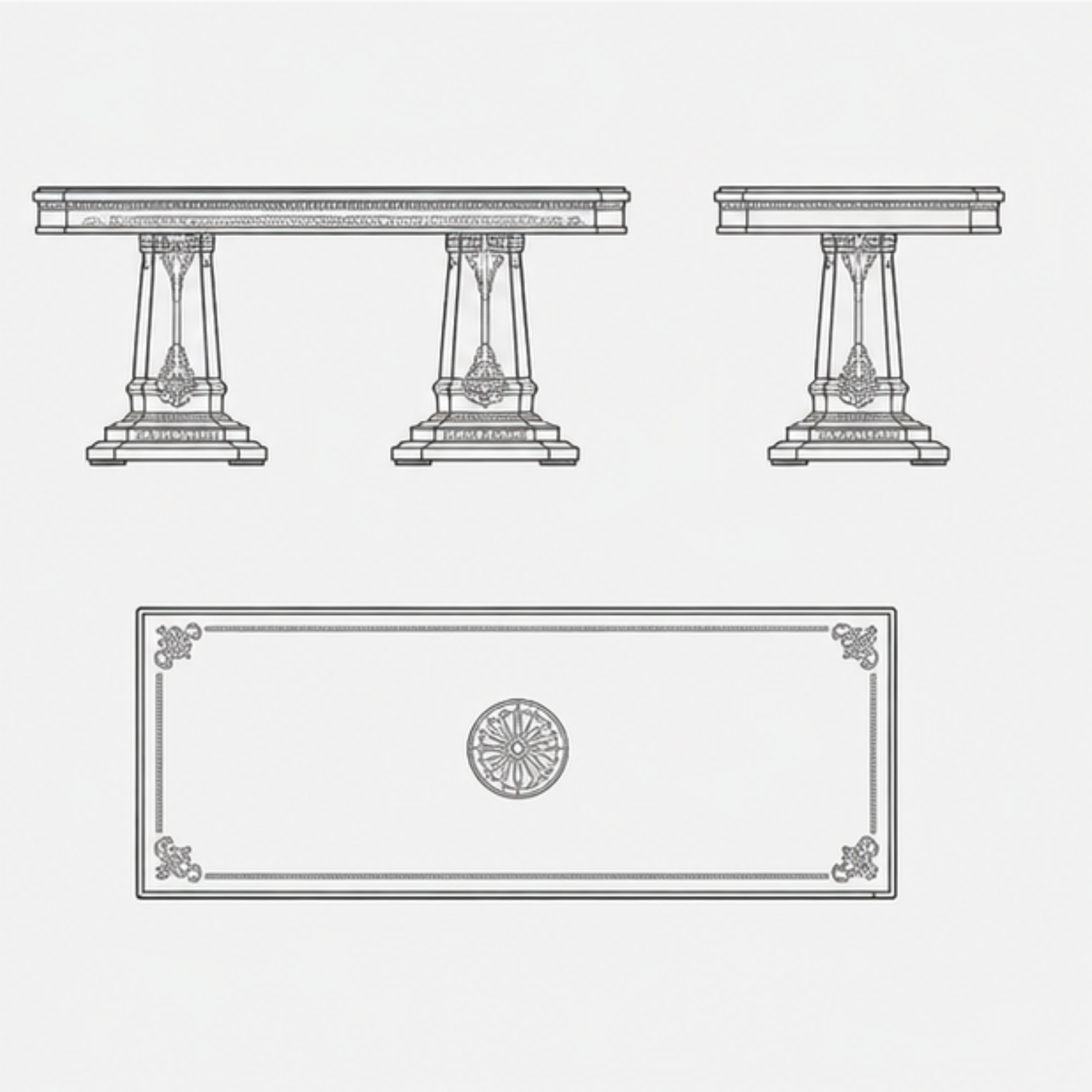 Imperial Noir Dining Table (DT-005)
