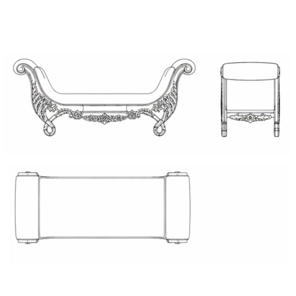 Lioren Chaise Ottoman (O-009)