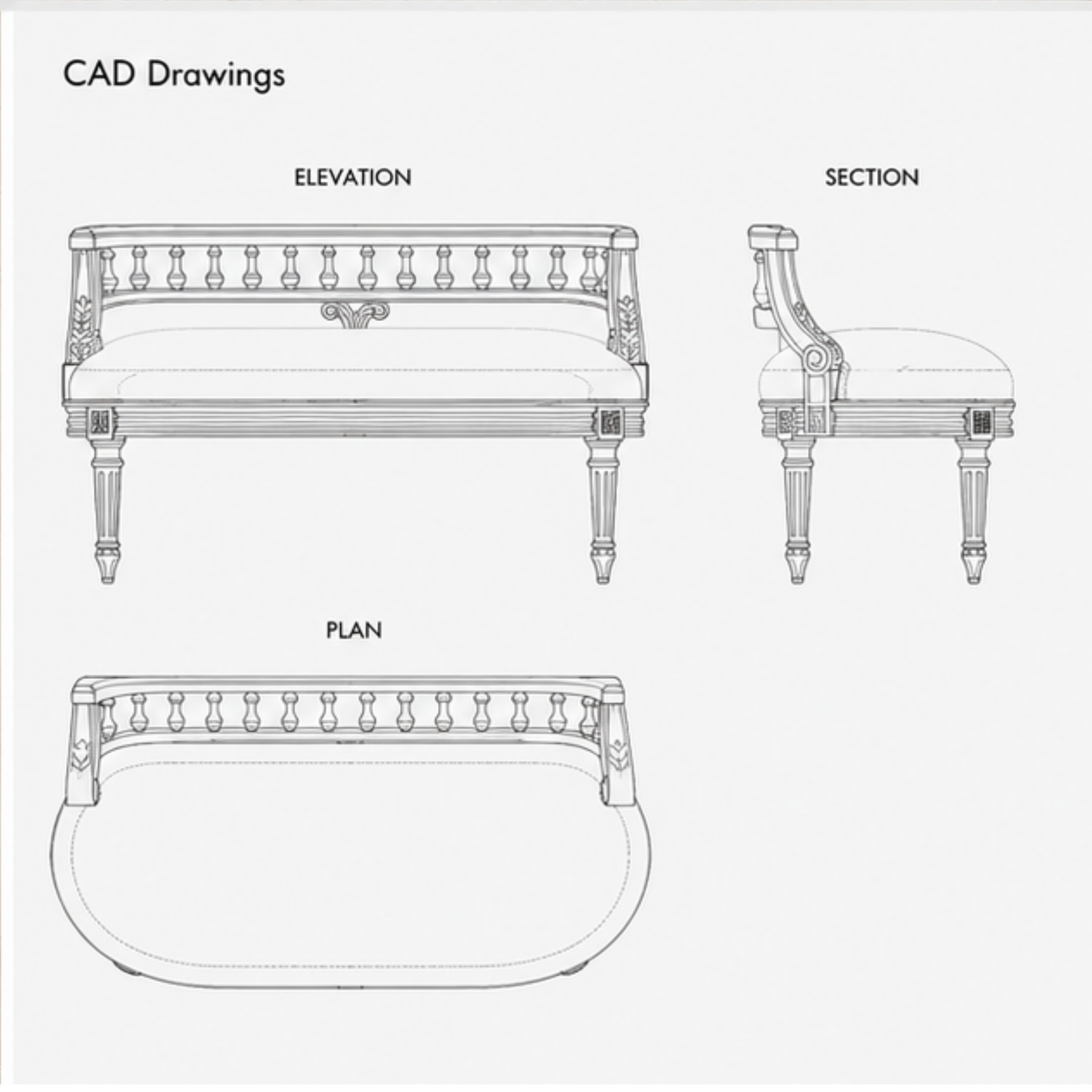 Amber Bench (BB029)