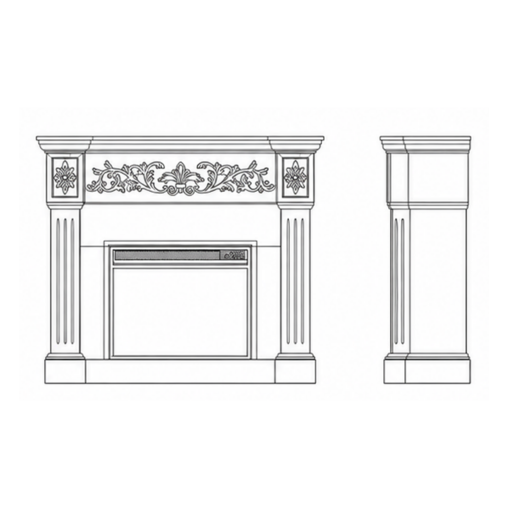 Kingston Minimalist Fireplace (FP010)